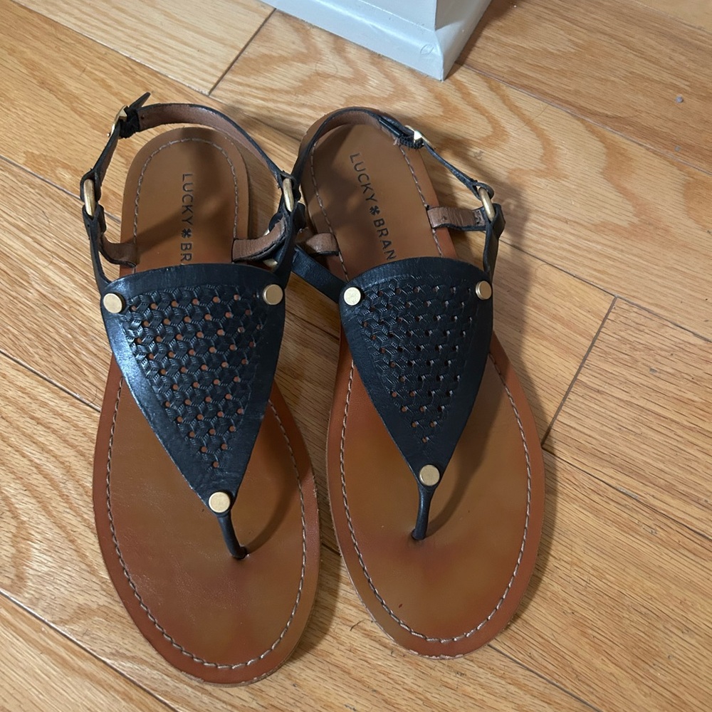 Lucky brand black sandals! Size 8 women’s